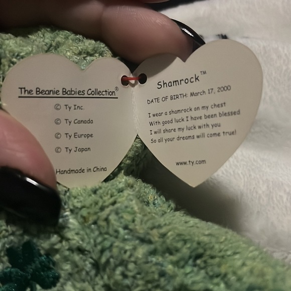 Ty Beanie Babies Shamrock The Bear rare with errors - Picture 8 of 13